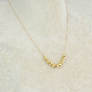 گردنبند طلا توپی