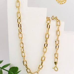 ست زنجیر و دستبند طلا